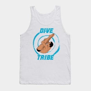 Mens Diving Dive Tribe Springboard Platform Diver Tank Top